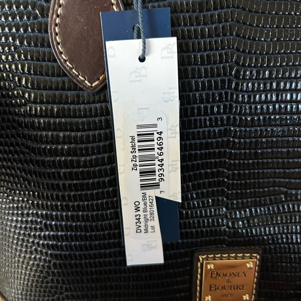 Dooney & Bourke Midnight Blue Textured Handbag - Picture 2 of 4